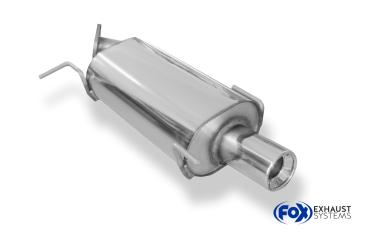 Endschalldämpfer - 1x90 Typ 13 (150mm) passend für: Suzuki Swift III 1,3l 68kW  1,5l 75kW